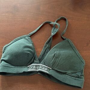 Calvin Klein Dark Green Bralette